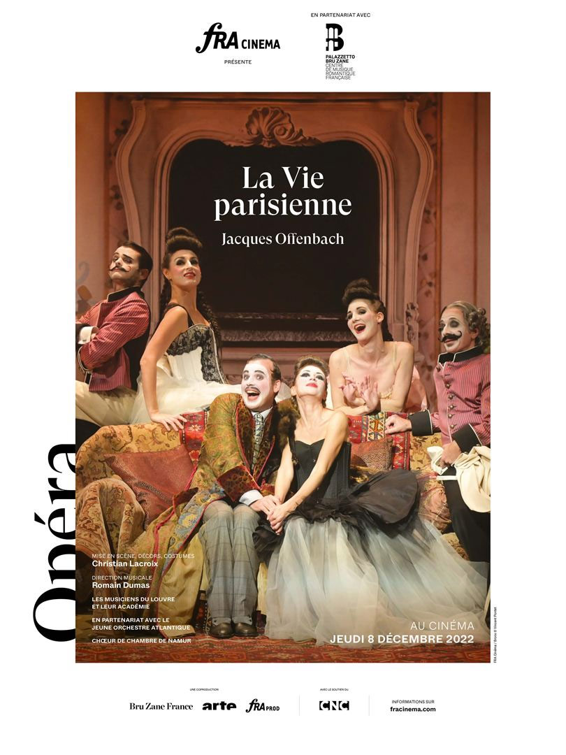 Affiche de l'opéra filmé La vie parisienne