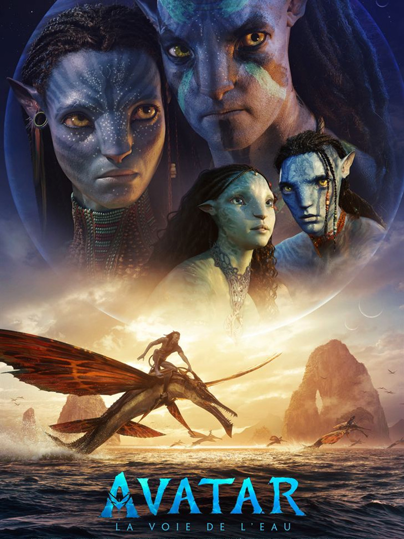 Affiche du film Avatar 2, la voie de l'eau