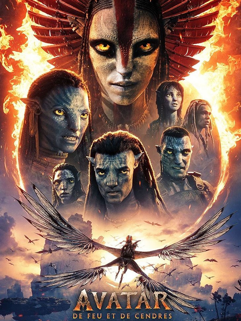 Affiche du film Avatar 3, de feu et de cendres
