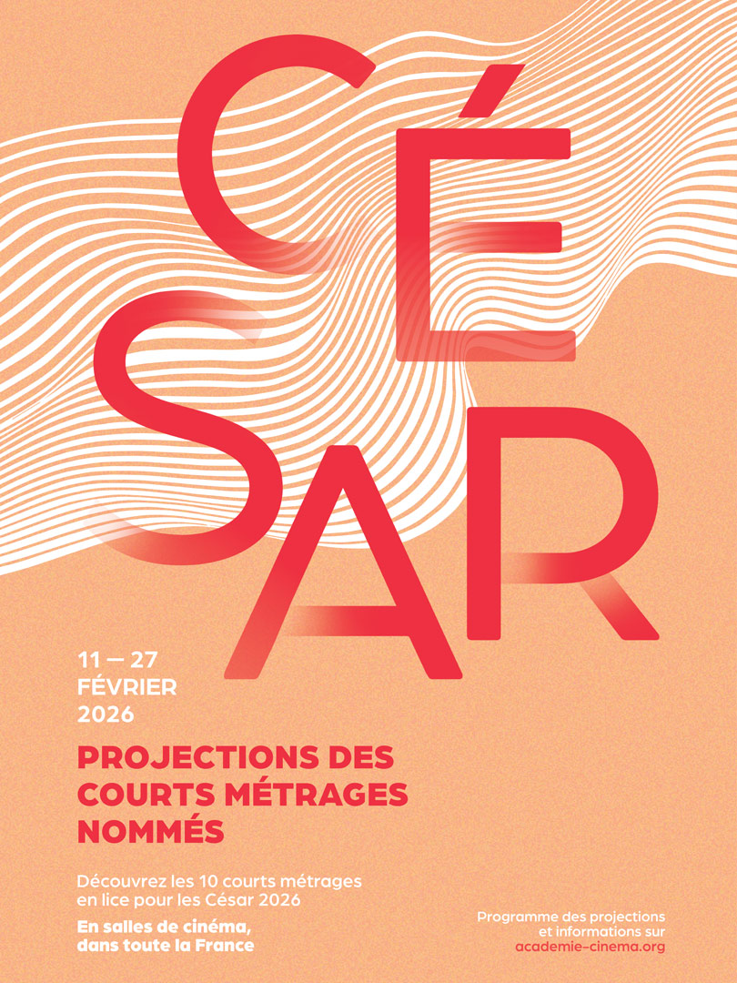 Affiche programme de courts mérages nommés aux César 2026