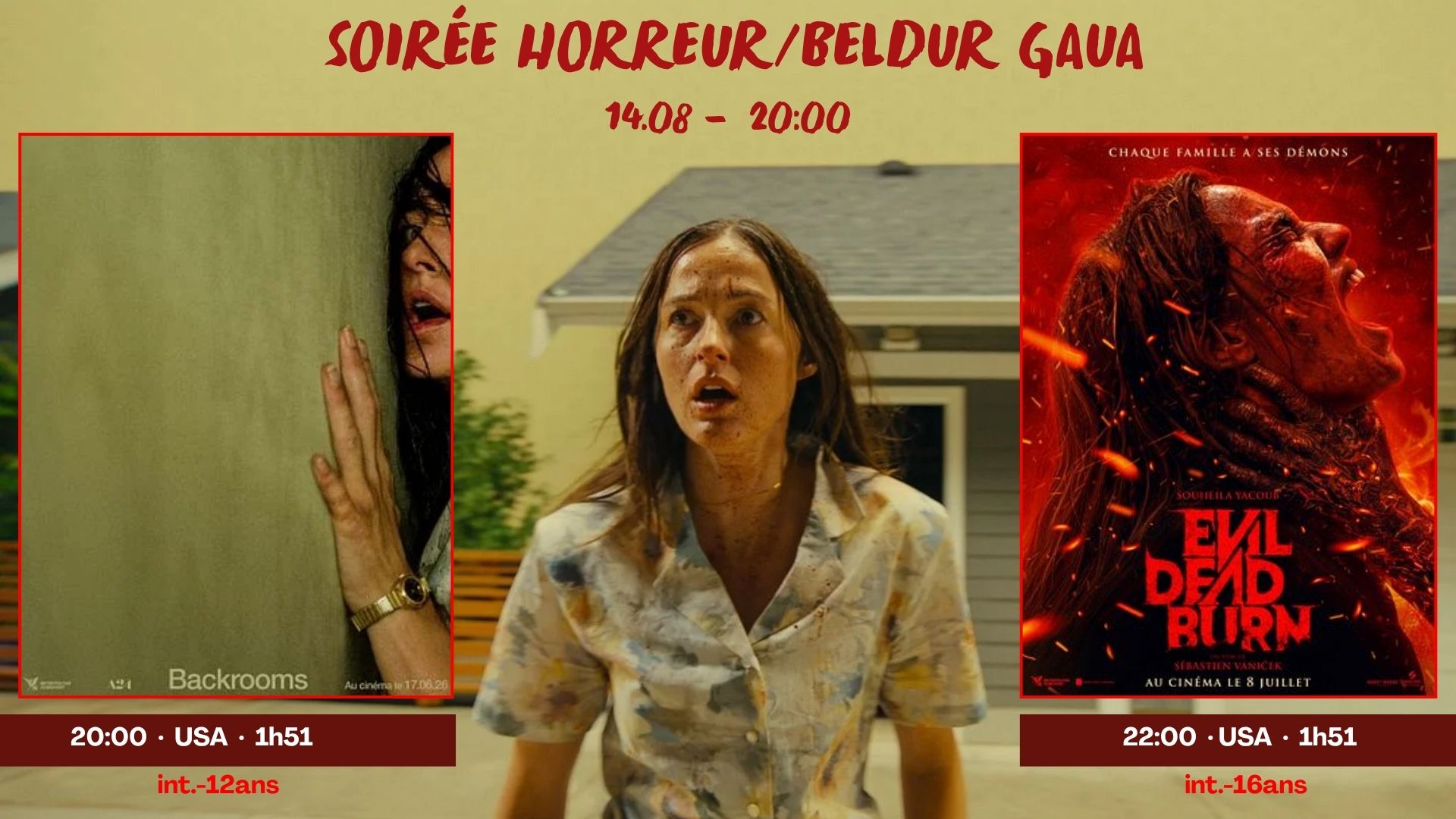 Bandeau soirée horreur